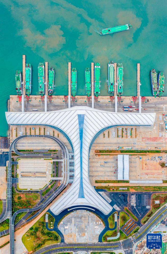 海口新海港综合交通枢纽站项目进入收尾阶段-新华网