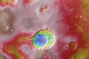 火星地表发现巨型火山坑 或形成于30多亿年前