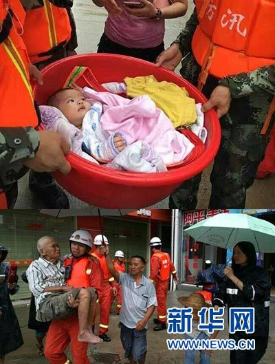 截至12时海南消防共抢险87起 营救群众731人