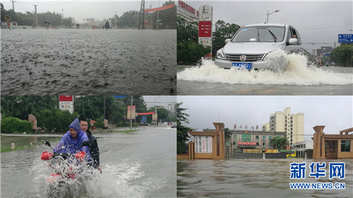 临高街道变“河流”