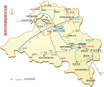海南省儋州市旅游景區分佈圖