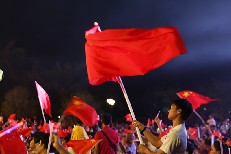 文昌市庆祝中华人民共和国成立69周年文艺演出回放