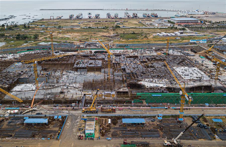 海口國際免稅城項目施工忙