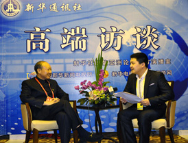 海航集团董事局主席陈峰做客新华高端访谈