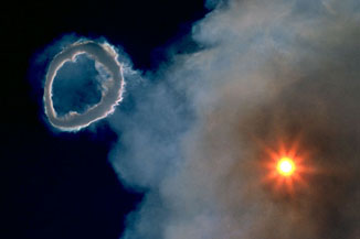 意大利活火山&ldquo;噴煙圈&rdquo;